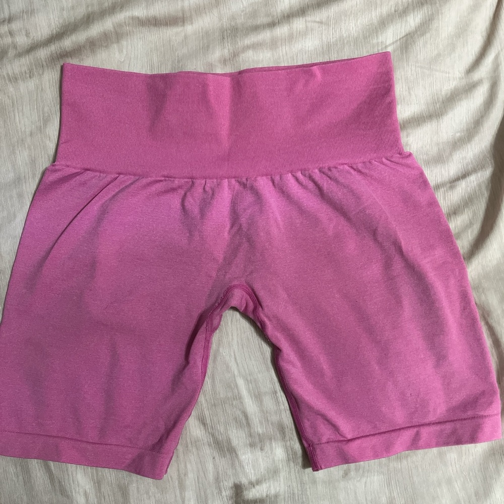 Pink NVGTN High-Waisted Shorts